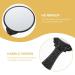 Minkissy Vintage Hand Mirror - Handheld Makeup & Hairdresser Mirror with Handle in Black Round Design for Travel, Home & Salon Vanity - Buy Online on GoSupps.com