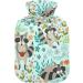 Naanle Cute Raccoon Heat Bottle with Cover | 1L Hot Water Bottle for Bed & Pain Relief | Heat & Cold Therapy - Buy Online on GoSupps.com