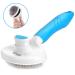 Self-Cleaning Cat Grooming Brush | Removes Mats and Tangled Hair | Pet Massage Tool | Blue Slicker Brush for Dogs and Cats - Buy Online on GoSupps.com