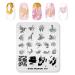 KADS Nail Stencil Nail Stamping Plate Fashion Series Nail DIY Tool Manicure Decoration (FA057)