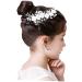 Ipetboom Wedding Rhinestone Wedding Headpiece Hair Combs for Women Rhinestone Bridal Comb Bridal Hairpin Pearl Hair Barrettes Bridal Headpieces for Wedding Tiara Bride Accessories Sweet