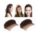 2Pcs Sponge Hair Pad Charming Bump It Up Volume Inserts Hair Comb Hair Base Inserts Hair Bun Maker Do Beehive Hair Styler Insert Tool for Women Lady Girl (Brown)