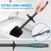 2 Pack Bronze Toilet Brushes with Extra Long Handle and Covered Holder - Buy Online on GoSupps.com