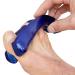 Original Yoga Toes for Men: Gel Toe Separators and Toe Stretchers in Metallic Blue. Stop Foot Pain and Boost Athletic Performance! (Large) Large (Pack of 1)