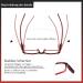 Shop COJWIS 6 Pack Blue Light Filter Reading Glasses for Men & Women - Spring Hinge UV Protection Glare-Free - 6 Colors - 2.25x Magnification - Buy Online on GoSupps.com