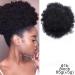 10 High Puff Afro Curly Wig Ponytail - Synthetic Kinky Hair Bun Clip-In Short Drawstring 8 - Color 1B - Buy Online on GoSupps.com