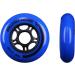 Rollerex VXT500 Inline Skate Wheels (2-Pack) Deep Sea Blue 76mm - Bearings & Spacers Included - Ideal for Hockey Roller Blades & RipStik - Buy Online on GoSupps.com