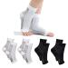 VQRZG Neuropathy Socks for Women and Men, 4Pairs Soothe Relief Compression Socks, Ankle Brace for Plantar Fasciitis Sleeve Soothe (L/XL) Large-X-Large