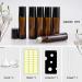 Sungwoo 12 Pack Essential Oil Roller Bottles 10ml - Amber Glass Roller Bottles with Stainless Steel Roller Balls and Caps for Travel Perfume and Lip Gloss - Buy Online on GoSupps.com