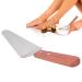 Stainless Steel Wax Spatula - Long Wooden Handle for Safe Mixing & Stirring | Perfect for Wax Growth - Buy Online on GoSupps.com