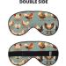 Chicken Prints Unisex Sleep Mask - Double-Sided Eye Mask for Sound Sleep & Skin Care | International Shipping Available - Buy Online on GoSupps.com