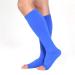TOFLY 20-30 mmHg Knee High Compression Socks 3XL - Open Toe Blue | Medical Grade Graduated Compression Stockings - Buy Online on GoSupps.com