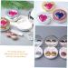 Solustre Ceramic Contact Lens Container & Toothbrush Holder - Portable Diamond Travel Case with Mirror Film - Ideal Eye Storage Solution - Buy Online on GoSupps.com