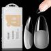 Nails Tips for Geln gel Rosalind Mandel Nageltips Full Cover Soft Gel False Nail Tips 264PCs Almond Medium NO File A acrylic nail tip Almond shape pre-buff artificial fake nail with box 12 sizes 0.44 ml (264 pack) Almond half matt-264PCs