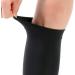 Calf Compression Sleeves - Varicose Vein Support Socks for Men & Women | Two-Stage Elastic Compression Stockings for Sports & Work - Black - Buy Online on GoSupps.com