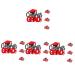 16 pcs Graduation row grad cake topper graduation cake insert 2023 cake toppers Graduation Decorations Class of 2023 Grad Picks snacking cakes cupcake topper appetizer mini Paper Redx4pcs 14X7.5CMx4pcs