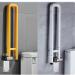 Toilet Support Rail Stainless Steel Flip Up Handicap Safety Grab Bar Rails Wall Mounted Toilet Support for Elderly Disabled Pregnant Shower Assist Aid(White 80cm) 80cm White - Buy Online on GoSupps.com