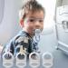 RDNKVB 4pcs Silicone Button Ring Adapter | Pacifier Holder Clip | Durable Silicone Dummy Pacifier Accessories - Buy Online on GoSupps.com