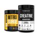 Jacked Factory Nitrosurge Build Pre Workout with Creatine for Muscle Building (30 Servings Blue Raspberry) & Creatine Monohydrate Powder for Muscle Growth,Increased Strength (85 Servings Unflavored)