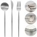 Kichvoe 1 Set Eating Utensils Serrated Bread Portable Camping Forks Stitching Stainless Steel Spoon Travel Silver - Buy Online on GoSupps.com