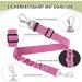 Slowton XXXS Dog Harness with Safety Belt - Breathable Dog Seat Belt for Car Light Pink with 2 Carabiner Hooks - Buy Online on GoSupps.com