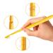Babyease Kids 3 Sided Toddler Toothbrush - Soft Wrap-Around Baby Toothbrush 12 Months+ - Yellow - Buy Online on GoSupps.com