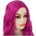 Long Hot Pink Wigs for Women | Curly Wavy Synthetic Costumes | Perfect for Halloween & Parties - Buy Online on GoSupps.com