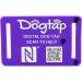 DogTap Light Big - Waterproof Silicone Dog Tag for Medium to Large Dogs | NFC & QR Code | Purple (67 x 40 mm) - Buy Online on GoSupps.com
