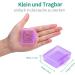 OPRET 3-Piece Portable Pill Organizer - Small Tablet Box for Vitamins Fish Oil & Tablets - Travel-Friendly (Blue Purple Pink) - Buy Online on GoSupps.com