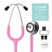 Dual Head Stethoscope for Medical and Home by FriCARE, Classic Lightweight Design, Stethoscope for Adult, Gift for Nurses, Doctors, Medical Students, 28 inch (Peach Pink)
