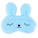 ULIFEMALL Cute 10 Rabbit / Blue Sleeping Mask Soft Fluffy Plush Bunny Blindfold Novelty Sleep Mask Eye Cover Eyeshade for Kids Girls Boys Women Night Nap Travel Meditation