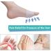 Metatarsal Pads & Toe Separators Set for Rapid Pain Relief - 2 Pairs, Soft & Breathable Design for Bunion Corrector, Mortons Neuroma, Diabetic Feet, Hammer Toe - Includes Toe Spacers, Ball of Foot Cushions - White - Buy Online on GoSupps.com
