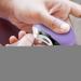 Electric Fingernail Cutter | Electric Automatic Nail Clipper | Rechargeable Cutter and File Nail Clipper LCD Digital Display Clipper with Light & 3 Speeds for Children Kids Adult Purple - Buy Online on GoSupps.com