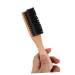 Minkissy Beard Brush - Beech Wood Handle & Wild Boar Bristle | Premium Mustache & Beard Comb for Men | Essential Grooming Tool - Buy Online on GoSupps.com