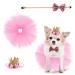 Nicoone dog tutu rock fly crown hat set 3 pieces nice tutu clothes dog clothing small dogs dog suit for cats dog party gift