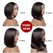 10 Inch Bob Wig Human Hair - 13x4 Lace Frontal Wig for Black Women | Pre Plucked, 150% Density, Natural Color - HD Transparent - Buy Online on GoSupps.com