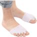 Natudeco Silicone Toe Separators Metatarsal Pads - Foot Thumb Corrector & Overlap Splitter - Forefoot Spacers for Eversion - White - Buy Online on GoSupps.com