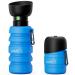 Pecute dog water bottle foldable drinking bottle dogs for on the go safe non-toxic pet water bottle suitable for outdoor dog crafts training and other outdoor activities dark blue XL (850ml)