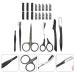 20pcs Women's Face Shaver & Eyebrow Grooming Set - Professional Tweezers Razors & Trimmer for Flawless Skin - International Shipping Available - Buy Online on GoSupps.com