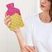 Strawberry Ice Cream Hot Water Bottle with Lid - Pain Relief & Foot Warmer | Rubber Hot Water Bag for Cold Therapy - Buy Online on GoSupps.com