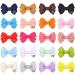 20 Pcs Baby Girls Hair Clips - Mini Bows Grosgrain Ribbon Hair Pins for Toddlers - Buy Online on GoSupps.com