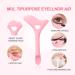 4pcs Eyeliner Stencils Eyeliner Helper Tool Silicone Eyeliner Eyeshadow Stencils Mascara Shield Applicator for Eyeliner Eyelashes Eyebrows Lip Liner Face Contour (Pink) - Buy Online on GoSupps.com
