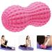 Seleware Peanut Massage Ball - Double Lacrosse Roller for Deep Tissue Relief | Back Neck Shoulder Spine Legs Hips | Trigger Point Muscle Massage - Pink - Buy Online on GoSupps.com