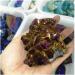 Room Decoration Beautiful Natural Amethyst Cluster Aura Crystal Electroplating Titanium Quartz Cluster Stone Natural Quartz Crystal Gift (Color : Light Green Size : 150-200g) 150-200g Light Green - Buy Online on GoSupps.com