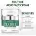 Tea Tree Acne Cream Face Moisturiser for Acne Treatment and Spot Treatment Face cream with Aloe Spot cream for Face for All Skin Types - Buy Online on GoSupps.com