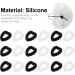 Faruta 12 Pairs Heart-Shaped Silicone Glasses Ear Hook Sleeves - Anti-Slip Comfort for Sunglasses & Reading Glasses (Black & White) - Buy Online on GoSupps.com
