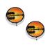 (Lake Guitar Reflection) Round Pill Box 3 Compartment Pill Box Mini Decorative Pocket Purse Portable Travel Medicine Tablet Vitamin Holder Organizer Pill Case