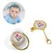 Rhinestone Design Silicone Baby Soother Pacifier | M Size | 6-18 Months | White - Buy Online on GoSupps.com