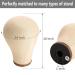 23 Inch Cork Canvas Block Head Mannequin for Wig Making with Stand - Brown (Pack of 1) - Buy Online on GoSupps.com