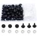 50pcs 15mm Black Plastic Safety Eyes with Washers for Dolls, Puppets, Plush Animals - DIY Craft Supplies - Buy Online on GoSupps.com